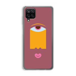 CaseCompany Mono V: Samsung Galaxy A12 Transparant Hoesje