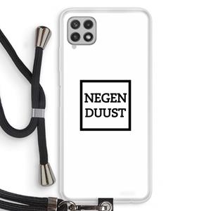 CaseCompany Negenduust vierkant: Samsung Galaxy A22 4G Transparant Hoesje met koord