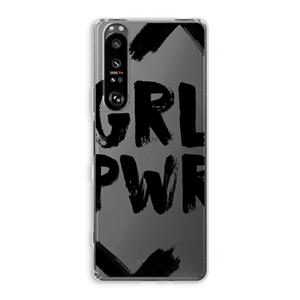 CaseCompany Girl Power #2: Sony Xperia 1 III Transparant Hoesje