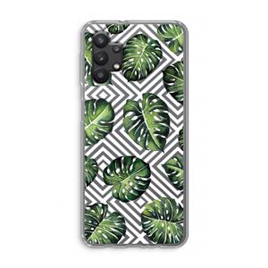 CaseCompany Geometrische jungle: Samsung Galaxy A32 5G Transparant Hoesje