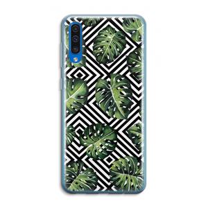 CaseCompany Geometrische jungle: Samsung Galaxy A50 Transparant Hoesje