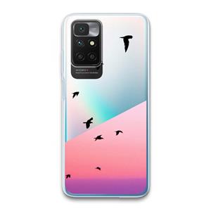 CaseCompany Fly away: Xiaomi Redmi 10 Transparant Hoesje