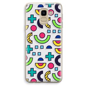 CaseCompany 8-bit N°6: Samsung Galaxy J6 (2018) Transparant Hoesje