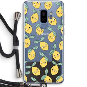 CaseCompany Citroenen: Samsung Galaxy S9 Plus Transparant Hoesje met koord