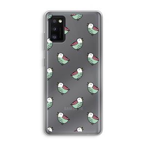CaseCompany Vogeltjes: Samsung Galaxy A41 Transparant Hoesje