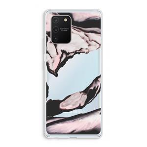 CaseCompany Roze stroom: Samsung Galaxy S10 Lite Transparant Hoesje