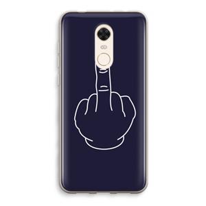 CaseCompany F**k U: Xiaomi Redmi 5 Transparant Hoesje