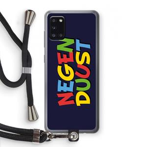 CaseCompany 90's One: Samsung Galaxy A31 Transparant Hoesje met koord