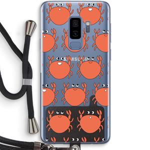CaseCompany Krab: Samsung Galaxy S9 Plus Transparant Hoesje met koord