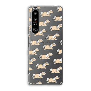 CaseCompany Ponys: Sony Xperia 1 III Transparant Hoesje
