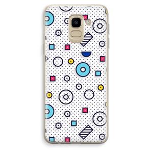 CaseCompany 8-bit N°9: Samsung Galaxy J6 (2018) Transparant Hoesje