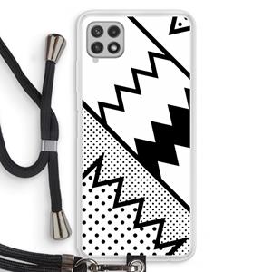 CaseCompany Pop Art #5: Samsung Galaxy A22 4G Transparant Hoesje met koord