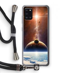 CaseCompany Omicron 2019: Samsung Galaxy A31 Transparant Hoesje met koord