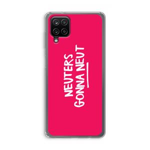 CaseCompany Neuters (roze): Samsung Galaxy A12 Transparant Hoesje