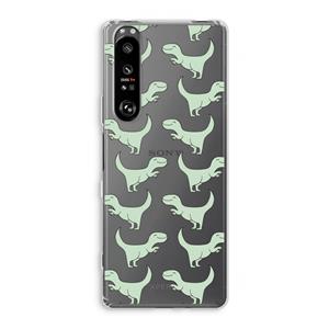 CaseCompany Dinos: Sony Xperia 1 III Transparant Hoesje