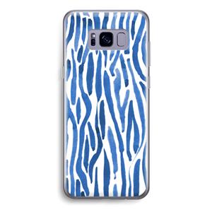 CaseCompany Blauwe nerven: Samsung Galaxy S8 Transparant Hoesje