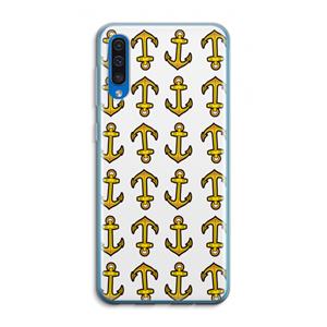 CaseCompany Musketon Anchor: Samsung Galaxy A50 Transparant Hoesje