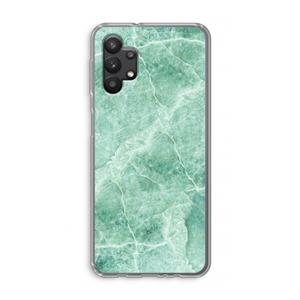 CaseCompany Groen marmer: Samsung Galaxy A32 5G Transparant Hoesje