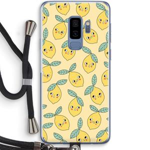 CaseCompany Citroenen: Samsung Galaxy S9 Plus Transparant Hoesje met koord