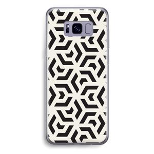 CaseCompany Crazy pattern: Samsung Galaxy S8 Transparant Hoesje