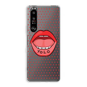 CaseCompany Yolo Denise: Sony Xperia 1 III Transparant Hoesje