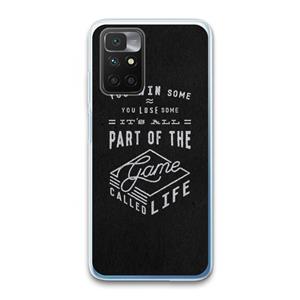 CaseCompany Life: Xiaomi Redmi 10 Transparant Hoesje