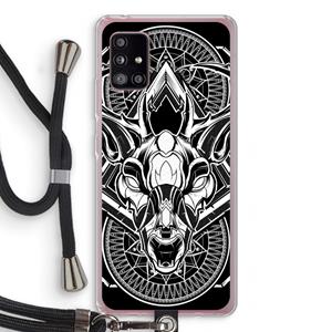 CaseCompany Oh Deer: Samsung Galaxy A51 5G Transparant Hoesje met koord