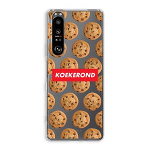 CaseCompany Koekerond: Sony Xperia 1 III Transparant Hoesje