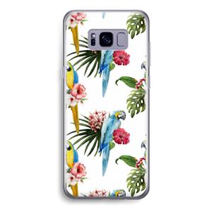 CaseCompany Kleurrijke papegaaien: Samsung Galaxy S8 Transparant Hoesje