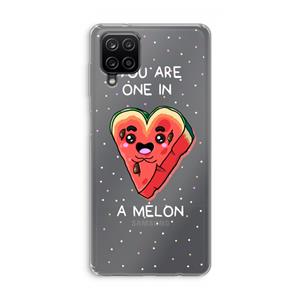 CaseCompany One In A Melon: Samsung Galaxy A12 Transparant Hoesje