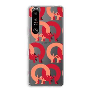 CaseCompany Dogs: Sony Xperia 1 III Transparant Hoesje