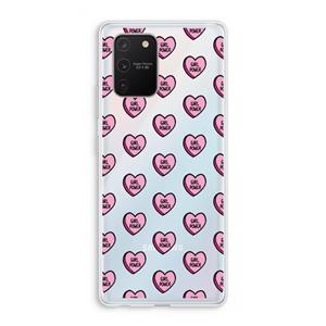 CaseCompany GIRL POWER: Samsung Galaxy S10 Lite Transparant Hoesje