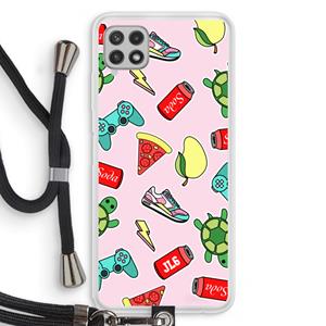 CaseCompany Things Jamie Loves: Samsung Galaxy A22 4G Transparant Hoesje met koord