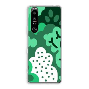 CaseCompany Bushes: Sony Xperia 1 III Transparant Hoesje