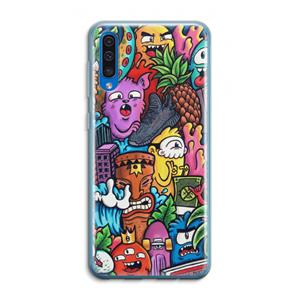 CaseCompany Vexx Mixtape: Samsung Galaxy A50 Transparant Hoesje