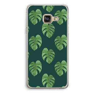 CaseCompany Monstera leaves: Samsung Galaxy A3 (2016) Transparant Hoesje