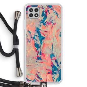 CaseCompany Alone: Samsung Galaxy A22 4G Transparant Hoesje met koord