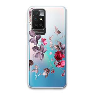 CaseCompany Mooie bloemen: Xiaomi Redmi 10 Transparant Hoesje