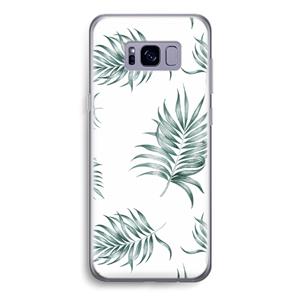 CaseCompany Simple leaves: Samsung Galaxy S8 Transparant Hoesje