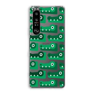 CaseCompany Crocs: Sony Xperia 1 III Transparant Hoesje