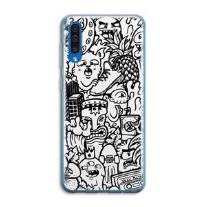 CaseCompany Vexx Mixtape #2: Samsung Galaxy A50 Transparant Hoesje