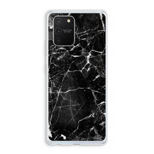 CaseCompany Zwart Marmer 2: Samsung Galaxy S10 Lite Transparant Hoesje