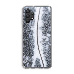 CaseCompany Snøfall: Samsung Galaxy A32 5G Transparant Hoesje