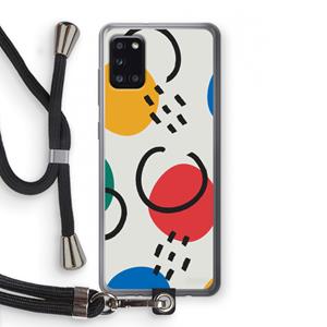 CaseCompany Illustratieve pop 3: Samsung Galaxy A31 Transparant Hoesje met koord