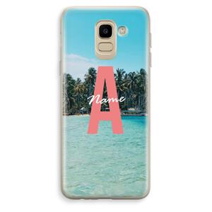 CaseCompany Pacific Dream: Samsung Galaxy J6 (2018) Transparant Hoesje