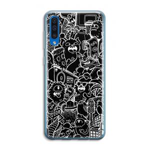 CaseCompany Vexx Black City : Samsung Galaxy A50 Transparant Hoesje
