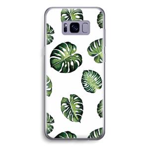 CaseCompany Tropische bladeren: Samsung Galaxy S8 Transparant Hoesje