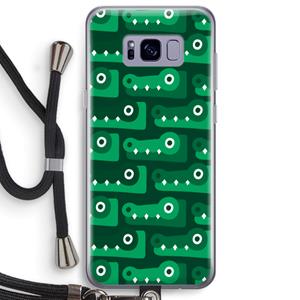 CaseCompany Crocs: Samsung Galaxy S8 Plus Transparant Hoesje met koord