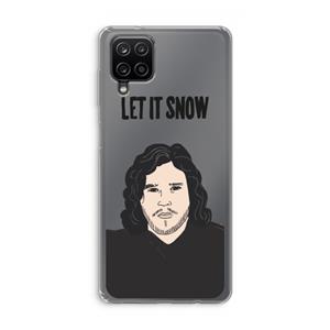 CaseCompany Let It Snow: Samsung Galaxy A12 Transparant Hoesje