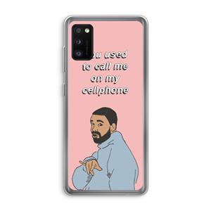 CaseCompany Hotline bling: Samsung Galaxy A41 Transparant Hoesje